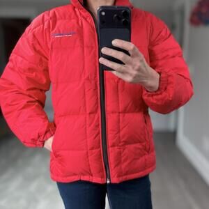 Polo Sport Ralph Lauren Red Down Feather Puffer Jacket Size L